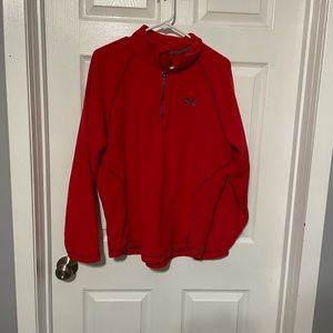 Men's medium red with gray logo fleece